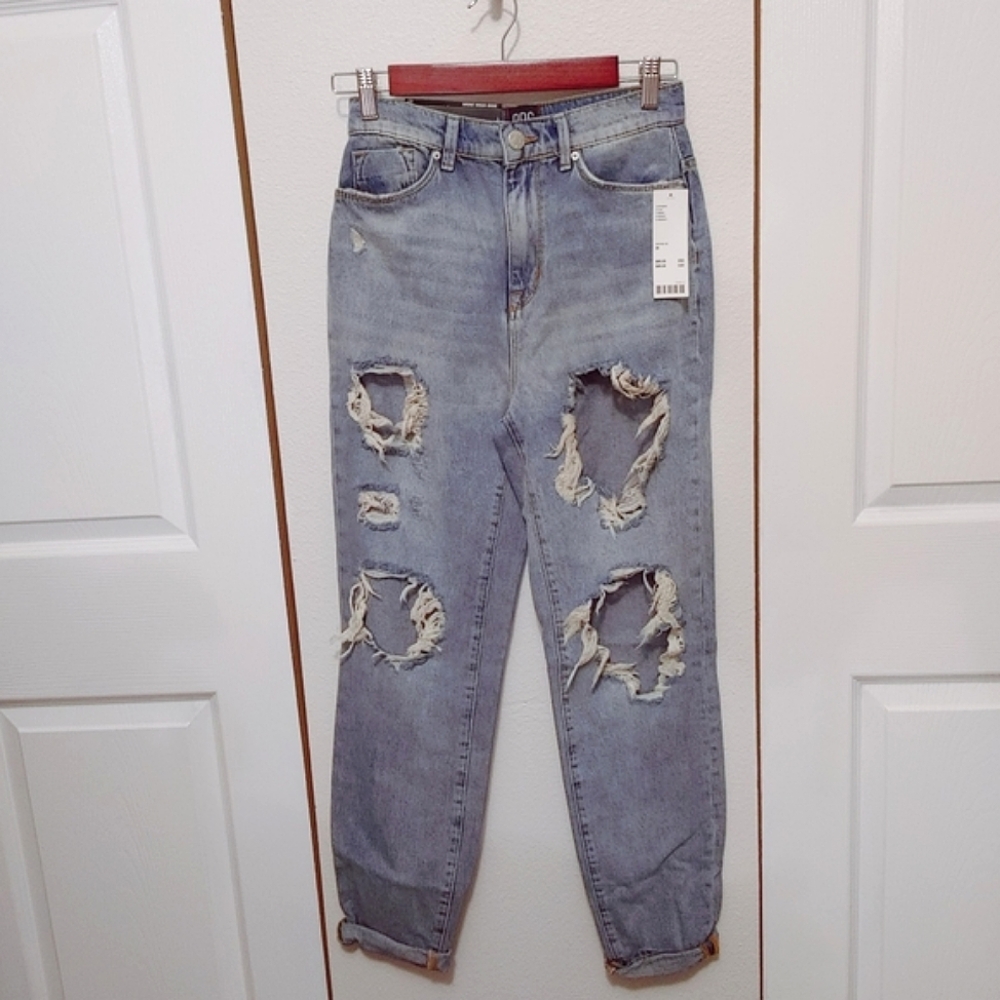 BDG High Rise Ripped Mom Jeans - Picture 2 of 11
